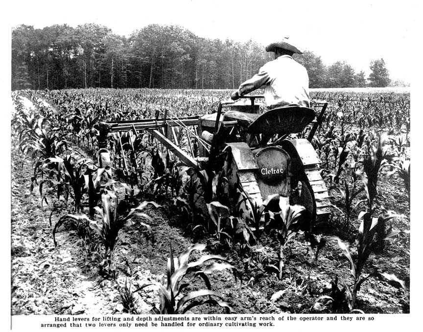 Cletrac F cultivating